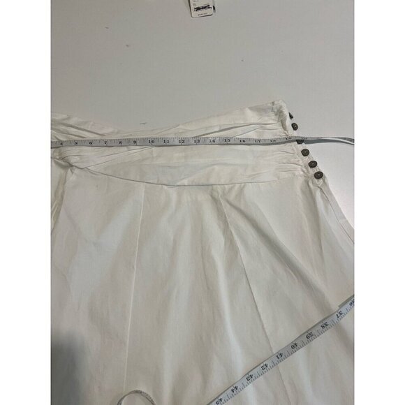 Free People So Posh Cropped Cami Skirt Set White Cotton XL Boho Beach New NWT - Picture 9 of 11